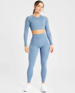 Staple Long Sleeve Crop Top