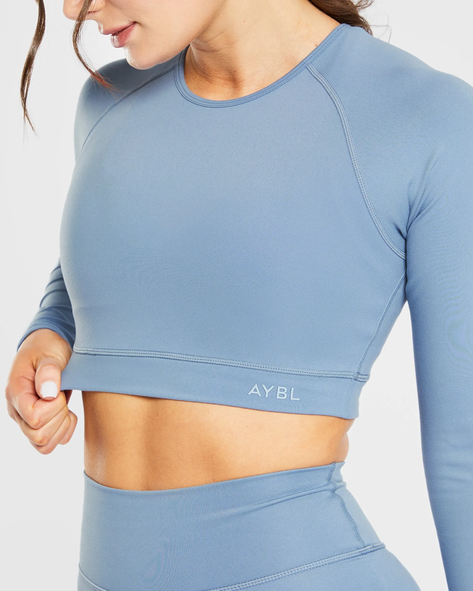 Staple Long Sleeve Crop Top