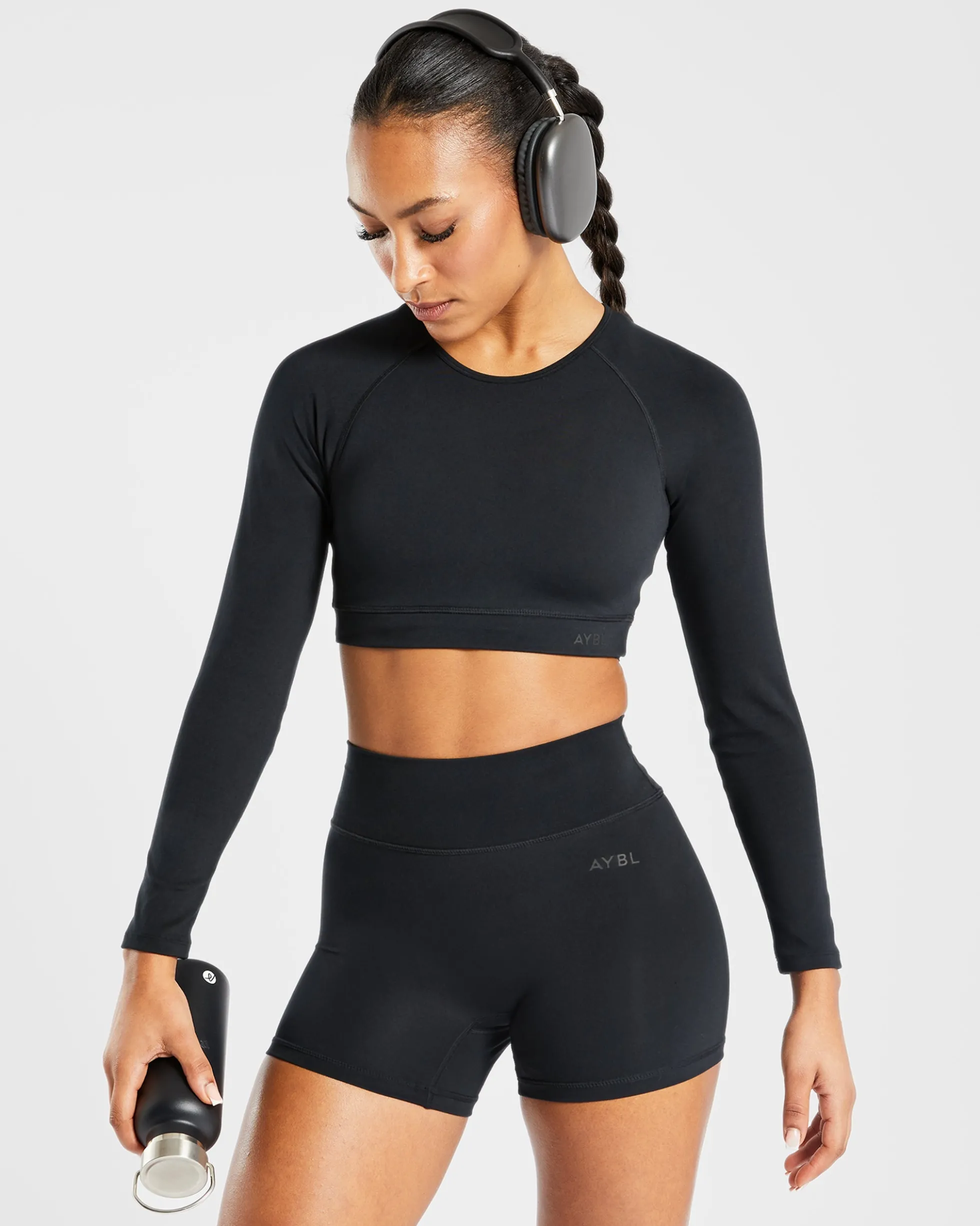 Staple Long Sleeve Crop Top