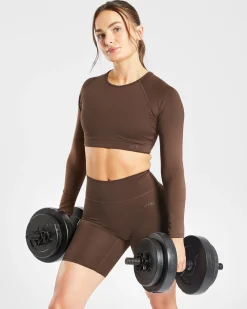 Staple Long Sleeve Crop Top