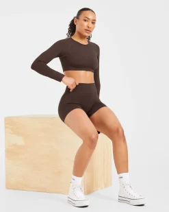 Staple Long Sleeve Crop Top