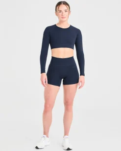 Staple Long Sleeve Crop Top