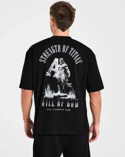 Strength Of Titans Oversized T Shirt