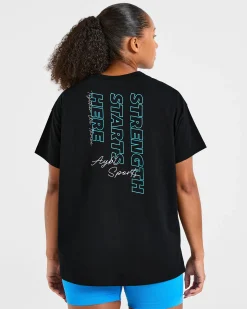 Strength Starts Here Oversized T Shirt