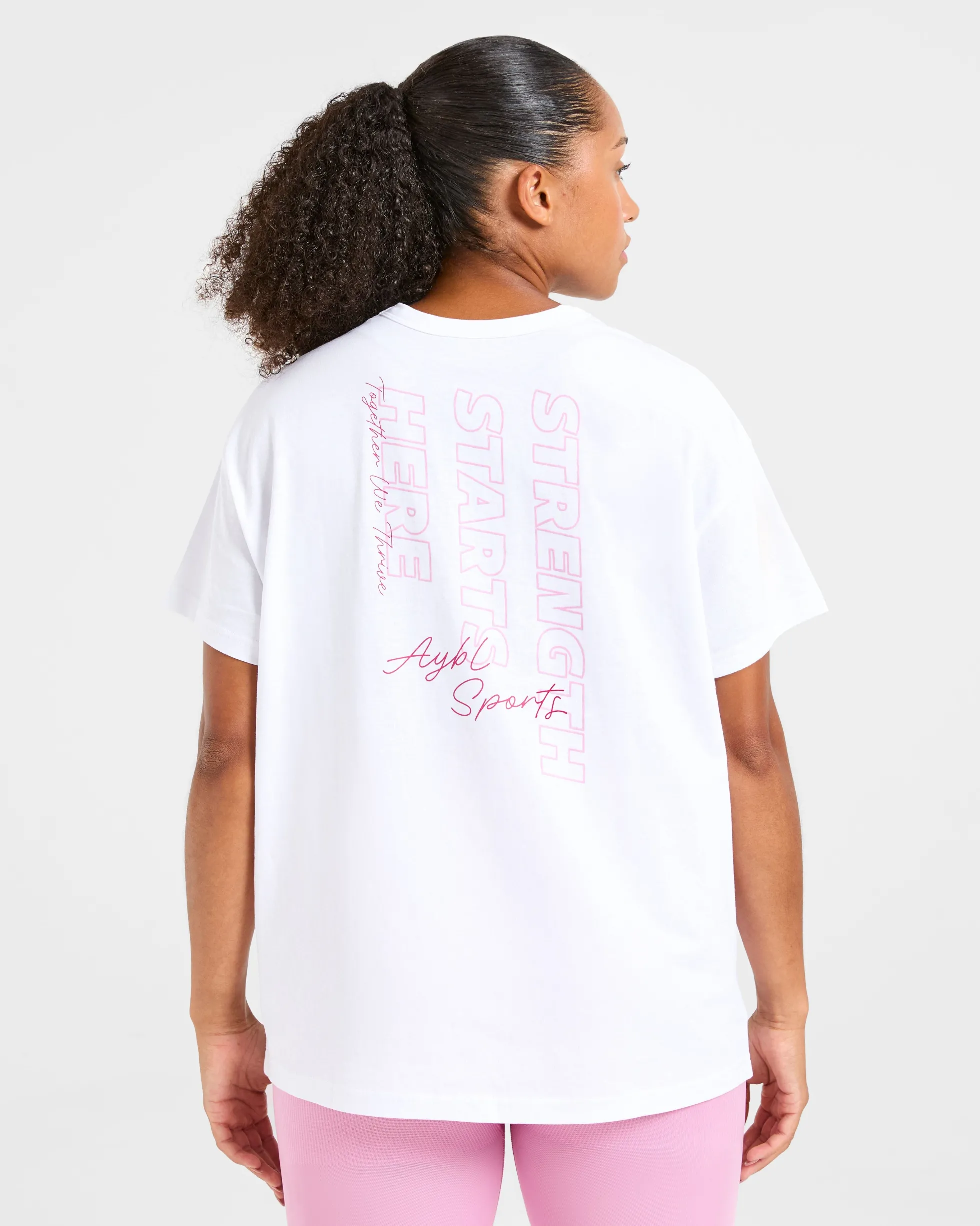 Strength Starts Here Oversized T Shirt