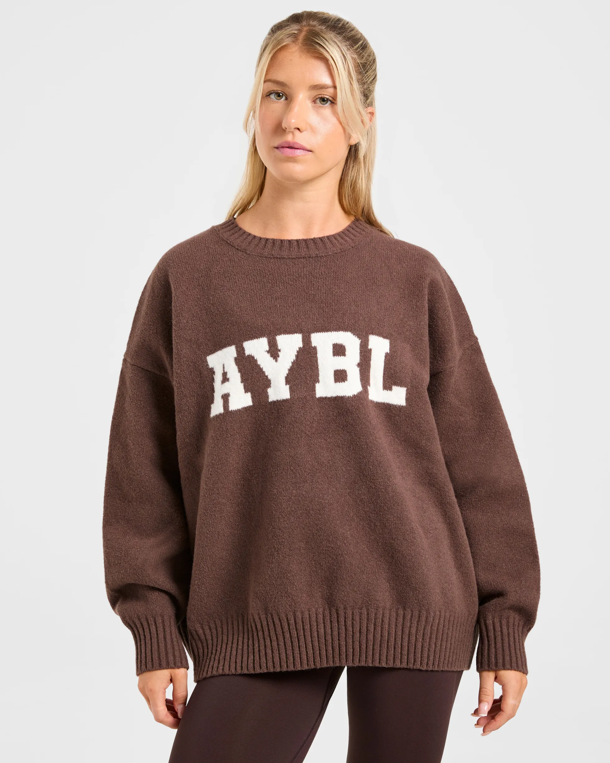 Varsity Oversized Knitted Sweater