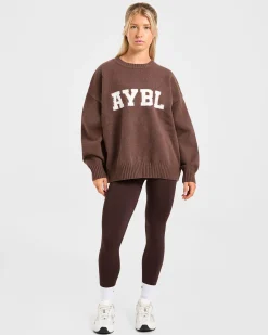Varsity Oversized Knitted Sweater