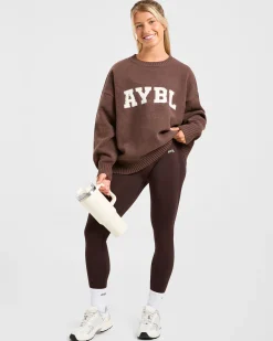 Varsity Oversized Knitted Sweater