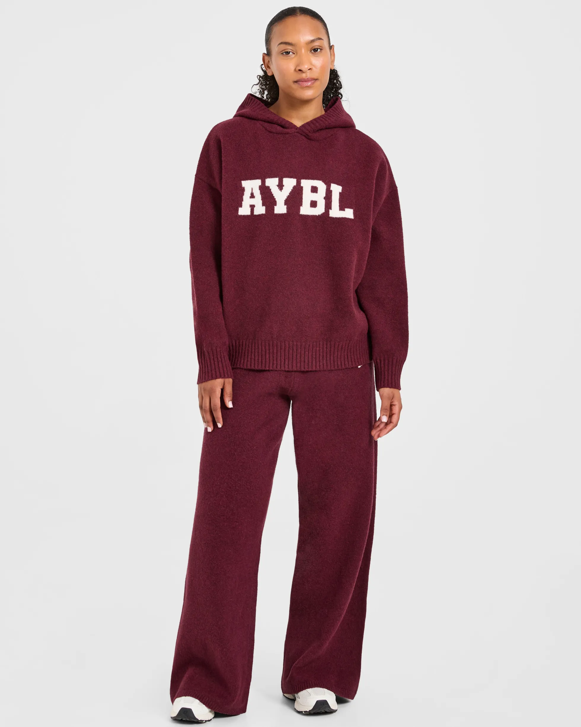 Varsity Oversized Knitted Joggers
