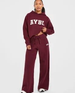 Varsity Oversized Knitted Joggers