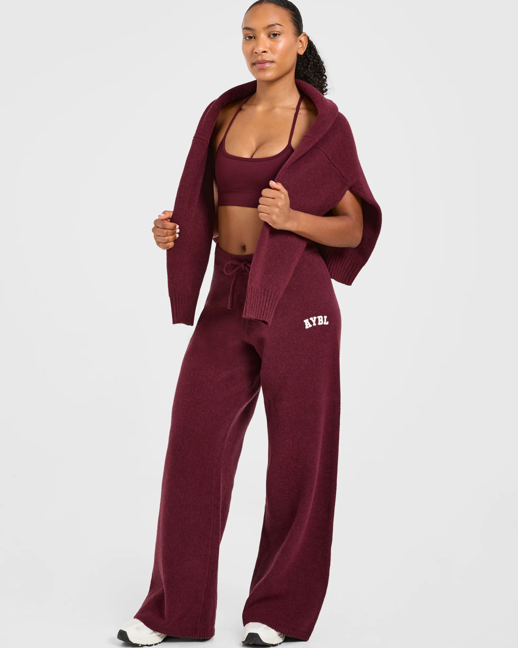 Varsity Oversized Knitted Joggers