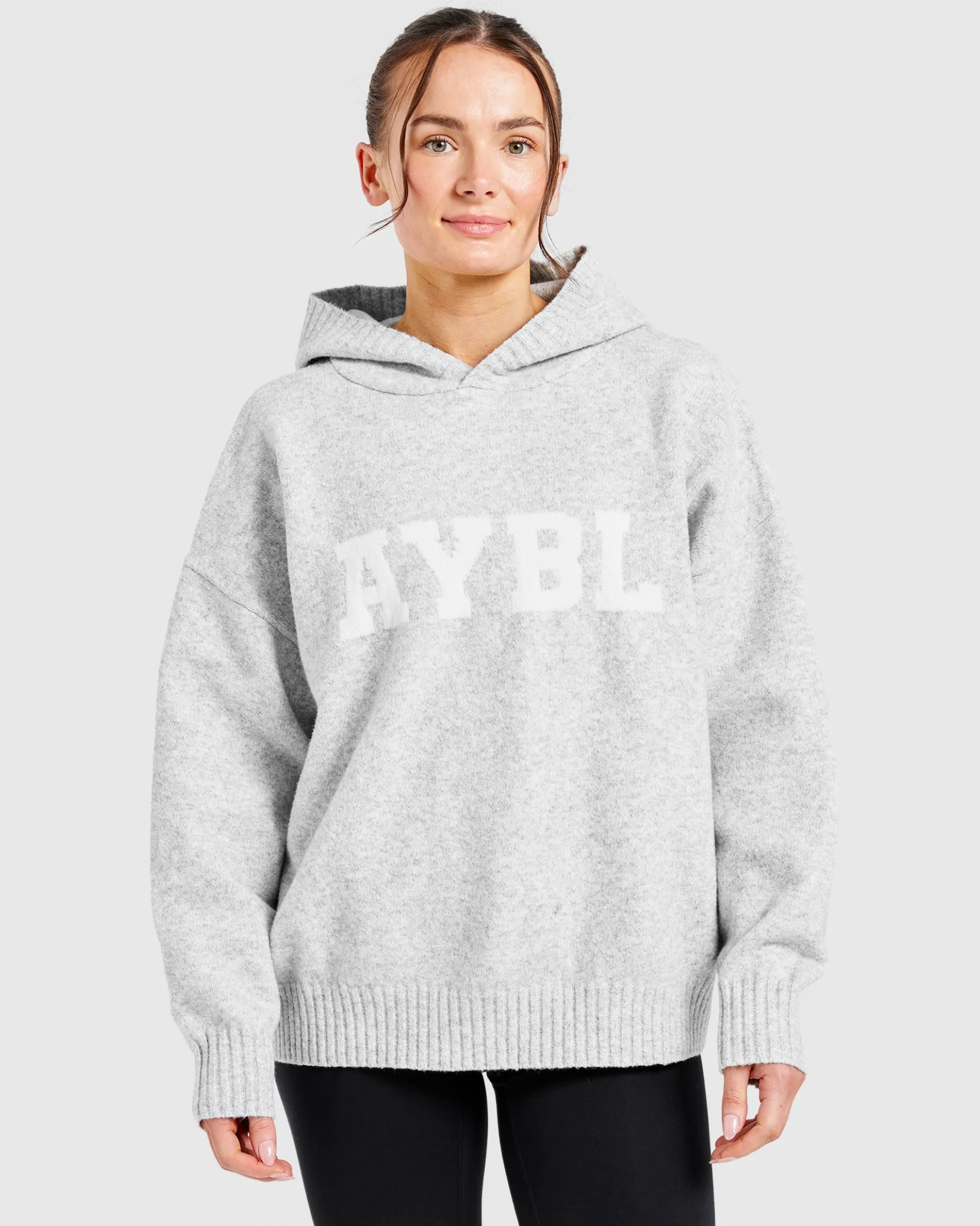 Varsity Oversized Knitted Hoodie