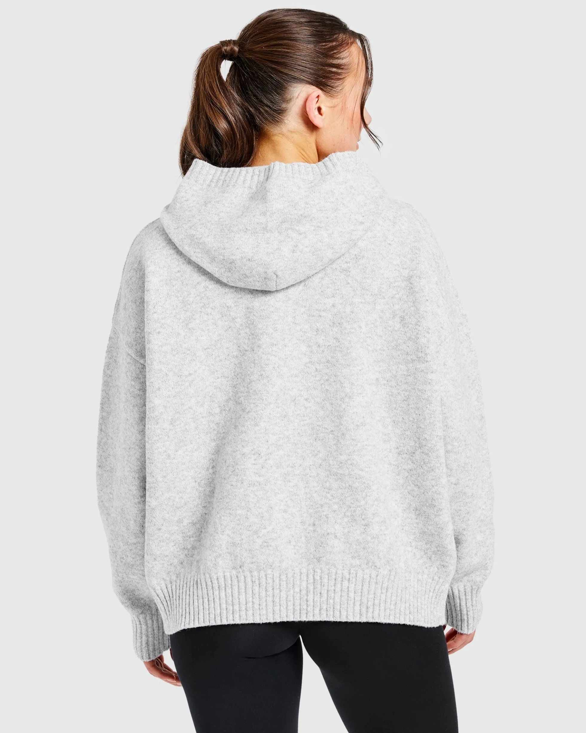 Varsity Oversized Knitted Hoodie