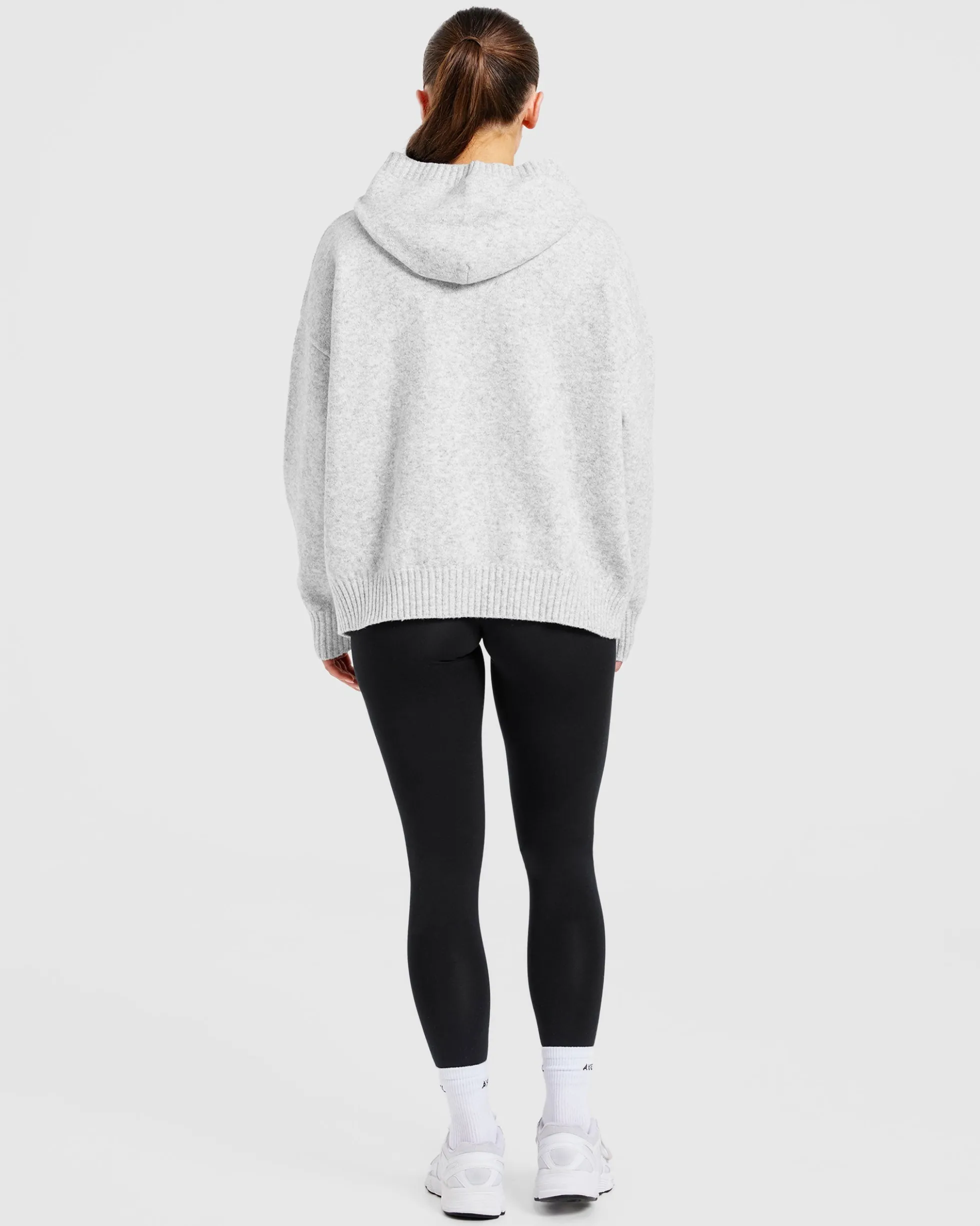 Varsity Oversized Knitted Hoodie
