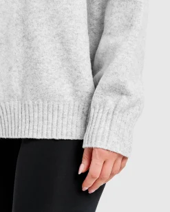 Varsity Oversized Knitted Hoodie