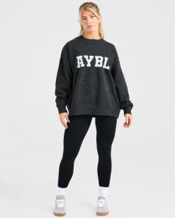Varsity Oversized Knitted Sweater