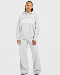 Varsity Oversized Knitted Joggers