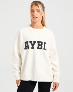 Varsity Oversized Knitted Sweater