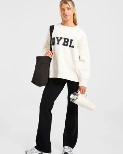 Varsity Oversized Knitted Sweater