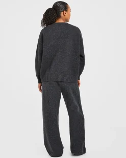 Varsity Oversized Knitted Joggers