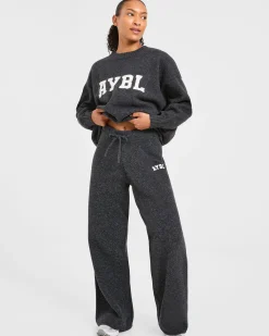 Varsity Oversized Knitted Joggers